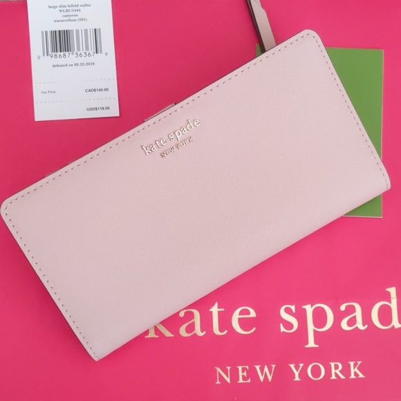 New Kate Spade Cameron Large Slim Bifold Wallet - Picture 2 of 8